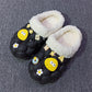 Men's And Women's Fashion Simple Lychee Bathroom Couple Non Slip Cotton Slippers