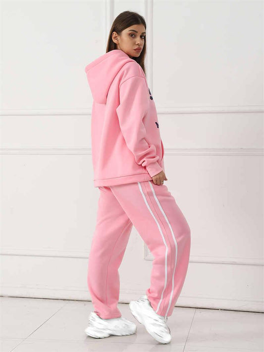  Casual Hoodie & Pants Set