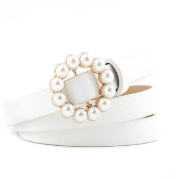 Leather Pearl Belt