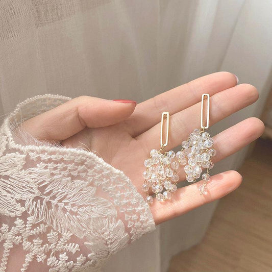 Crystal Tassel Earrings