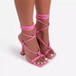 Lace Up High Heels