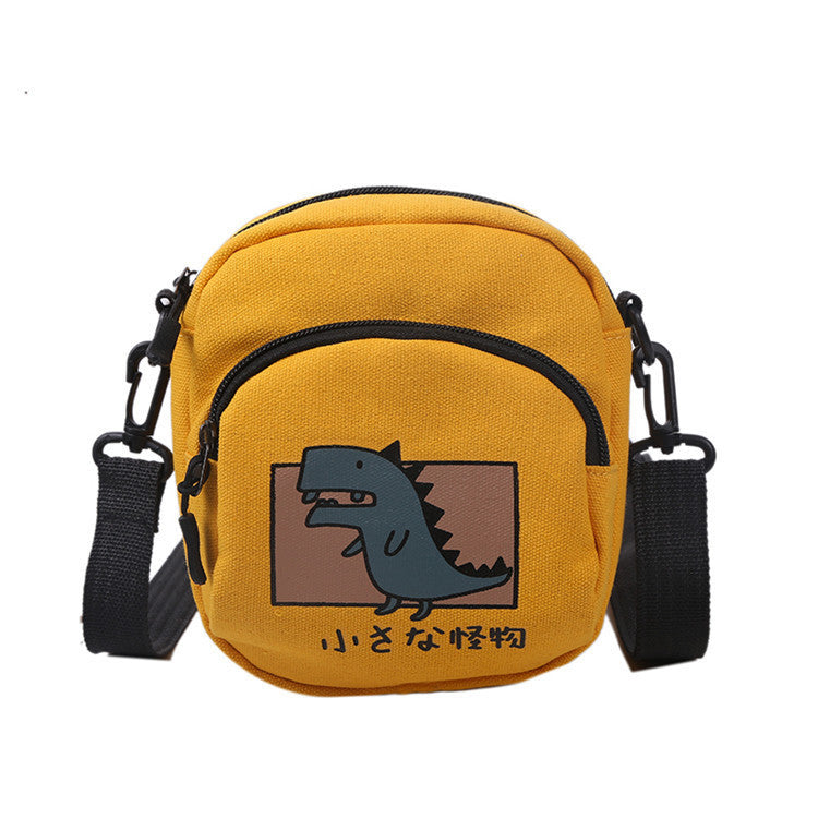 Love Cartoon Canvas Shoulder Bag Men And Women