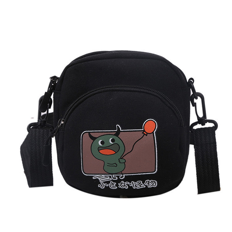 Love Cartoon Canvas Shoulder Bag Men And Women