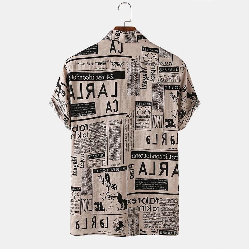 Newspaper Button Down Shirt