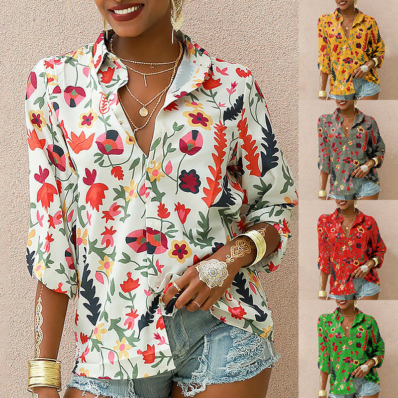 Floral Button Up