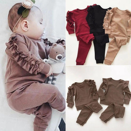 Newborn Baby Ruffles Jumper & Pants Set