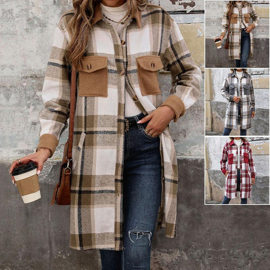 Plaid Long Coat