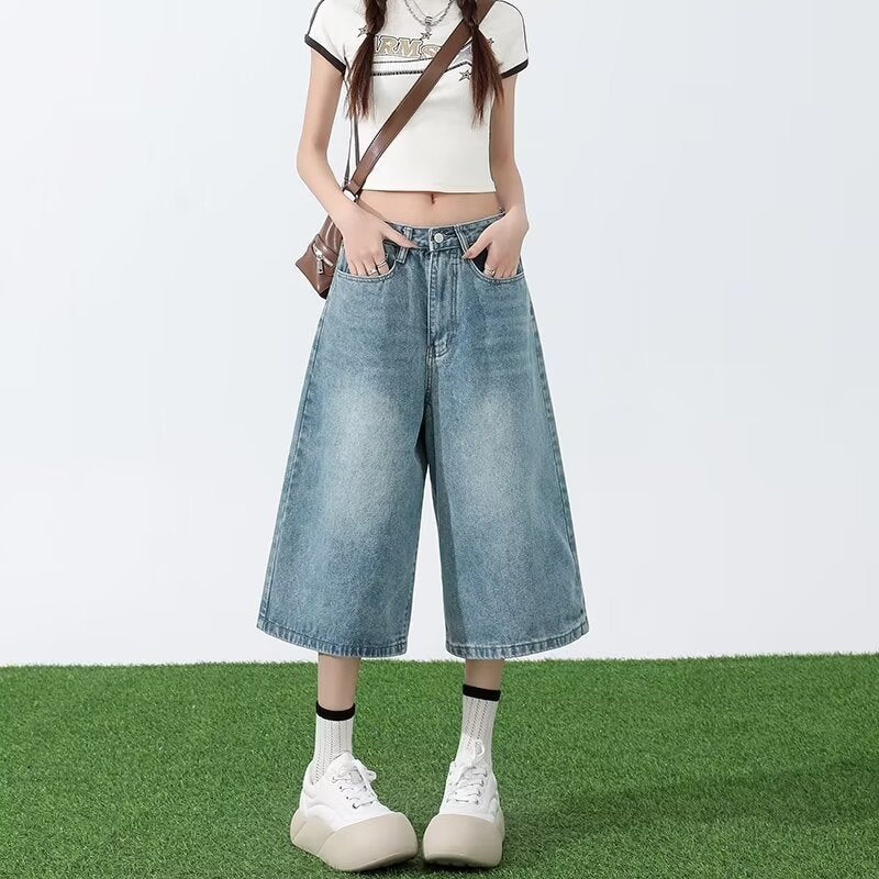 Wide-Denim Short’s