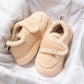 Internet Celebrity Warm Plush Velcro Wrap Heel Shoes