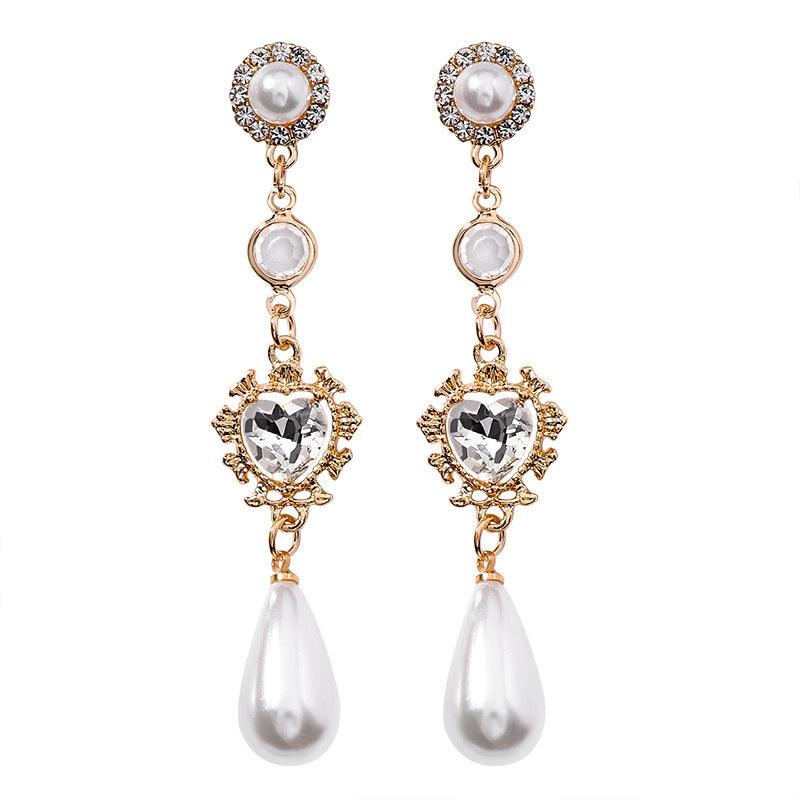 Gold Pearl Earrings