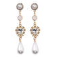 Gold Pearl Earrings