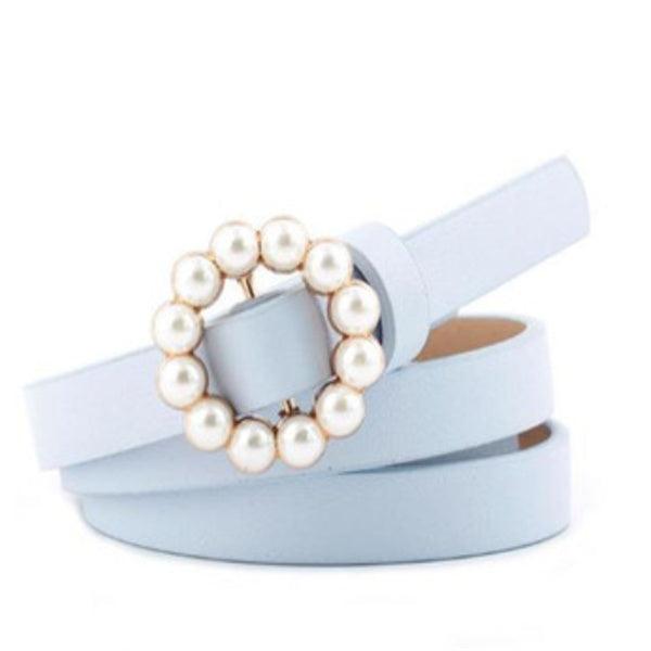 Leather Pearl Belt