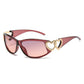 Doppel Herz PC Frame Fashion Y2g Sunglasses