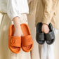 Men's And Women's Non-slip Thick Bottom Couple Mute Slippers