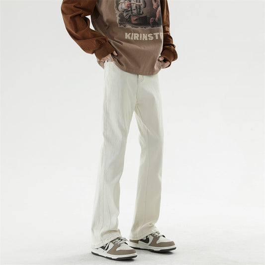 Slim Fit Bootcut Trousers Men