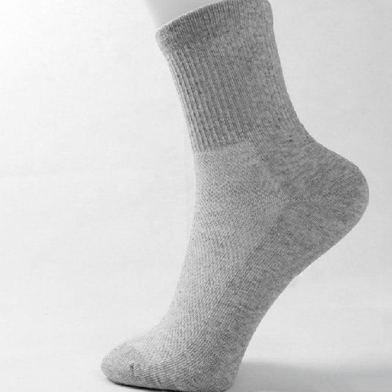 Solid Mesh Men's Socks Plain Classic Summer Breathable