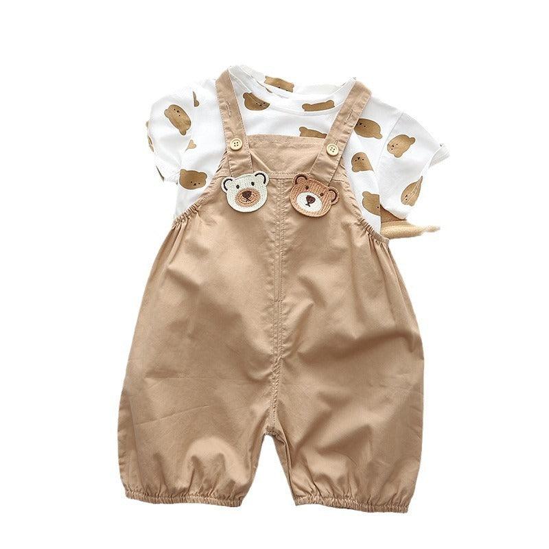 Two-piece Teddy Bear Strap Suit