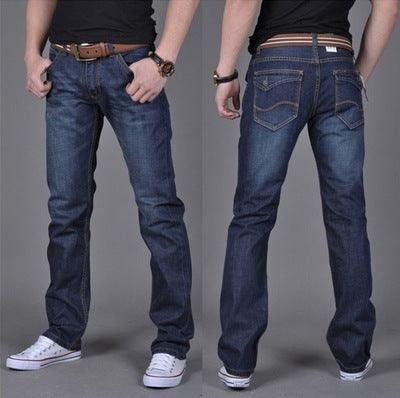 Men's Denim Straight-Leg Pants