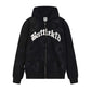 Street Trend Y2g Gothic Punk Hip Hop Fashion Zipper Hooded Sweatshirt