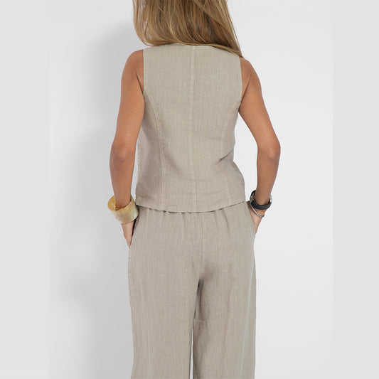 Vest Suit V-neck