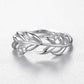 Fashion Micro Diamond Leaf Ring