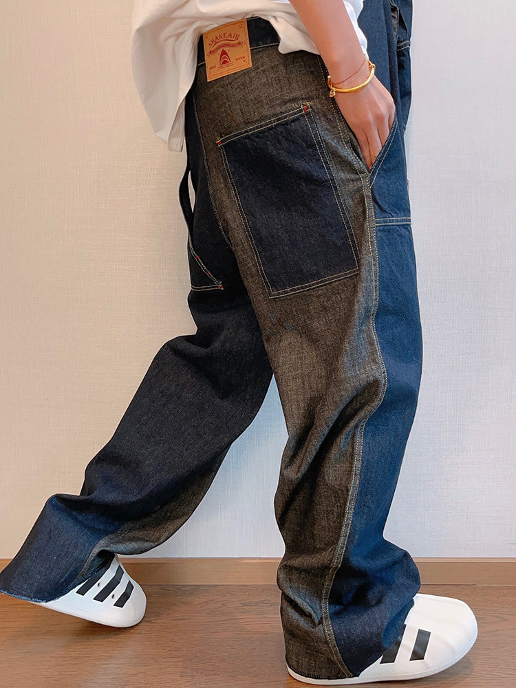 Retro Distressed Loose Jeans