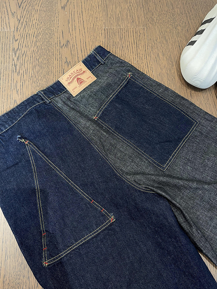 Retro Distressed Loose Jeans
