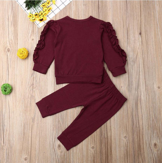 Newborn Baby Ruffles Jumper & Pants Set