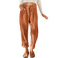 New Women's High Waist Pure Color Corduroy Casual Pants