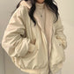 Simple, Loose And Thickened Cotton Coat On Both Sides