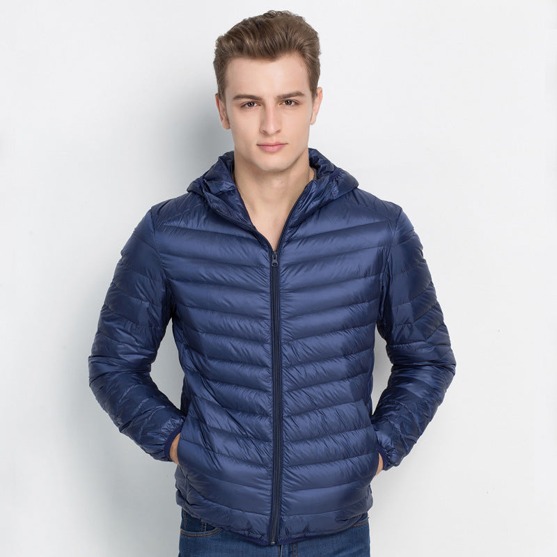 Fashionable And Simple Men's Lightweight Down Jacket