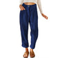 New Women's High Waist Pure Color Corduroy Casual Pants