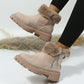 Snow Boots Women's Trendy Winter New Short Suede Fur Integrated