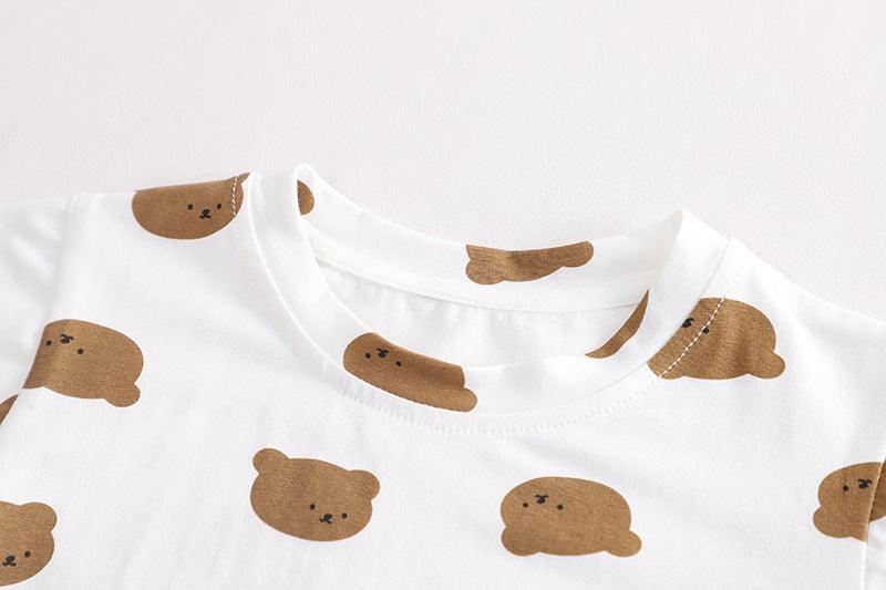 Two-piece Teddy Bear Strap Suit