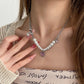 Love Pearl Necklace For Women Special Interest Light Luxury Y2g