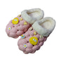 Men's And Women's Fashion Simple Lychee Bathroom Couple Non Slip Cotton Slippers