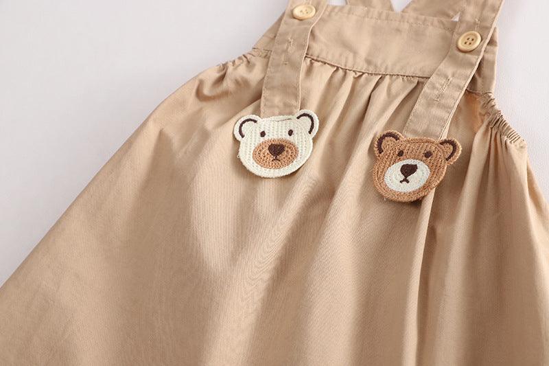 Two-piece Teddy Bear Strap Suit