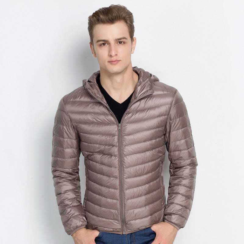 Fashionable And Simple Men's Lightweight Down Jacket